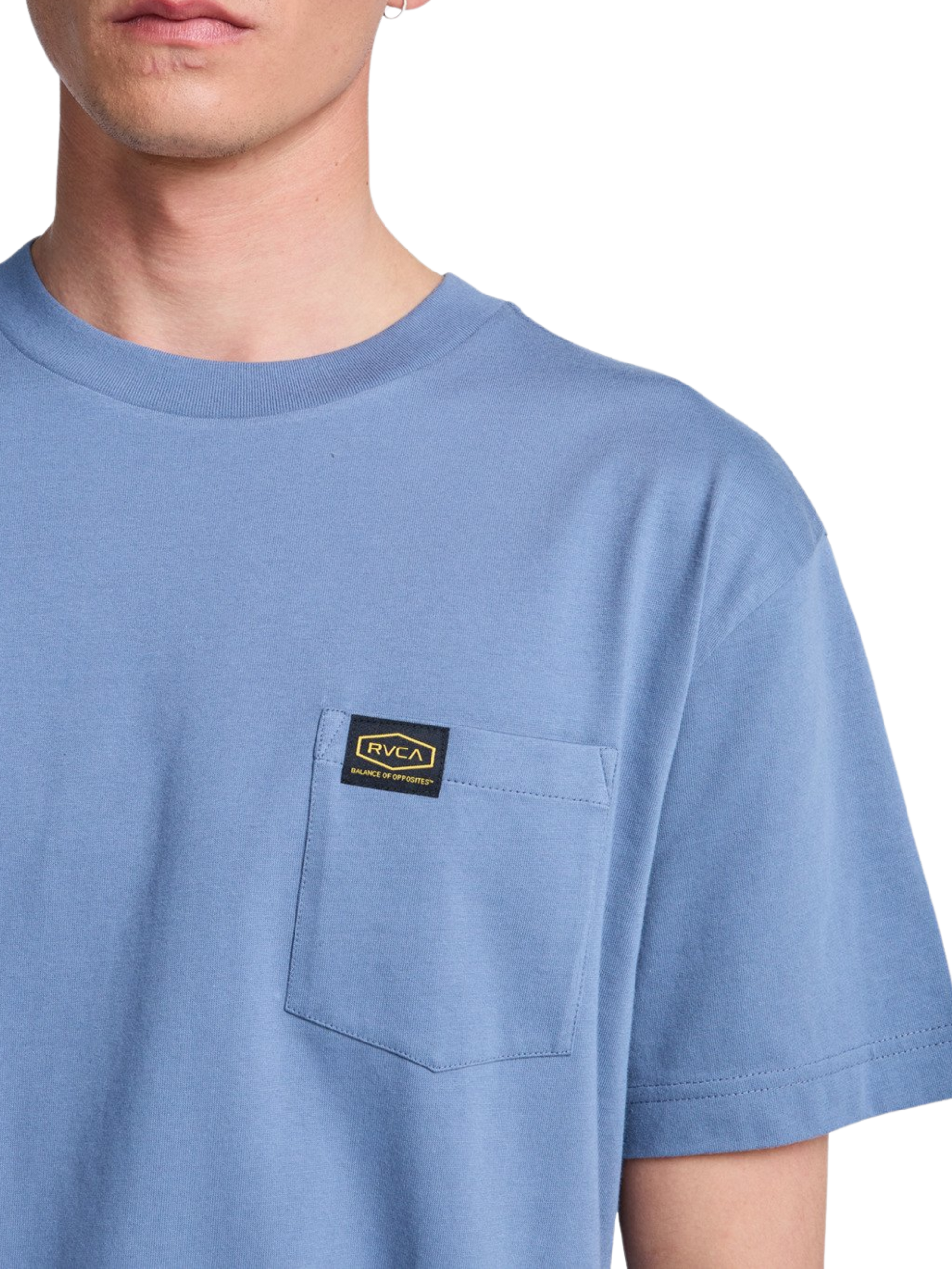 T-Shirt RVCA Skateboards Americana Pocket Vintage Navy