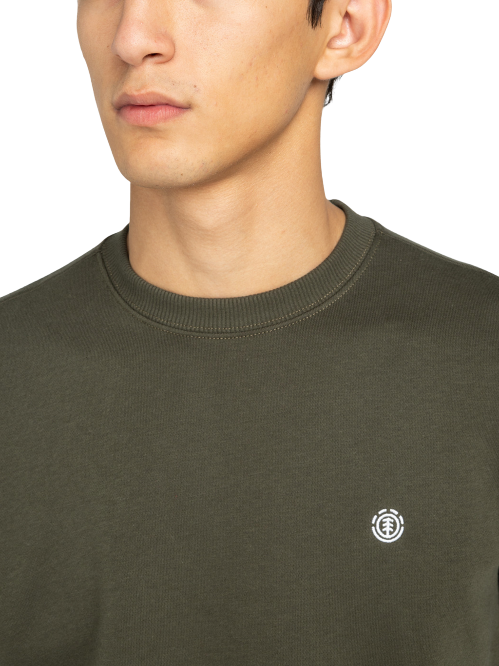 Sudadera Element Icon Embroidery Crew - Forest Night