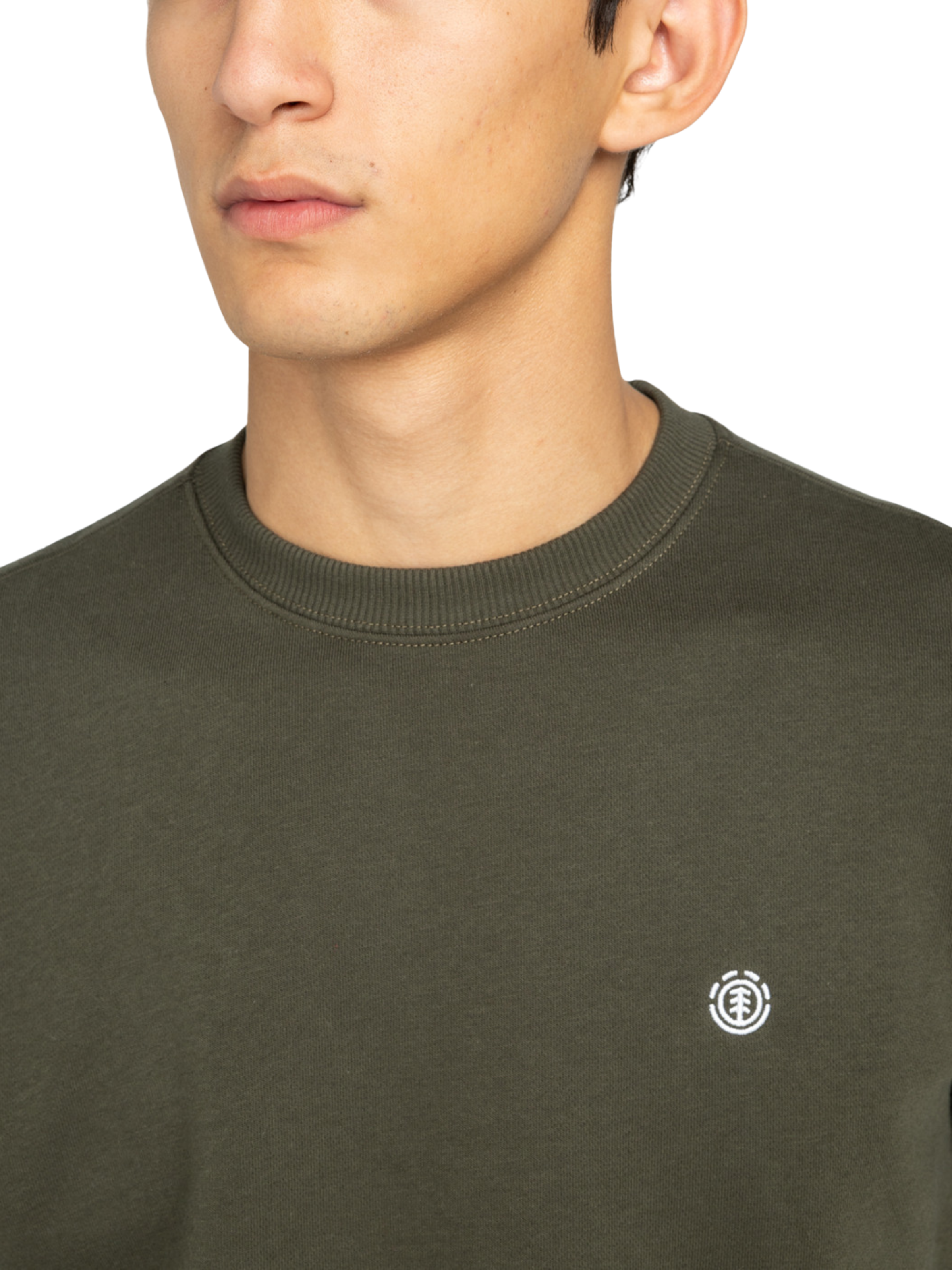 Sudadera Element Icon Embroidery Crew - Forest Night