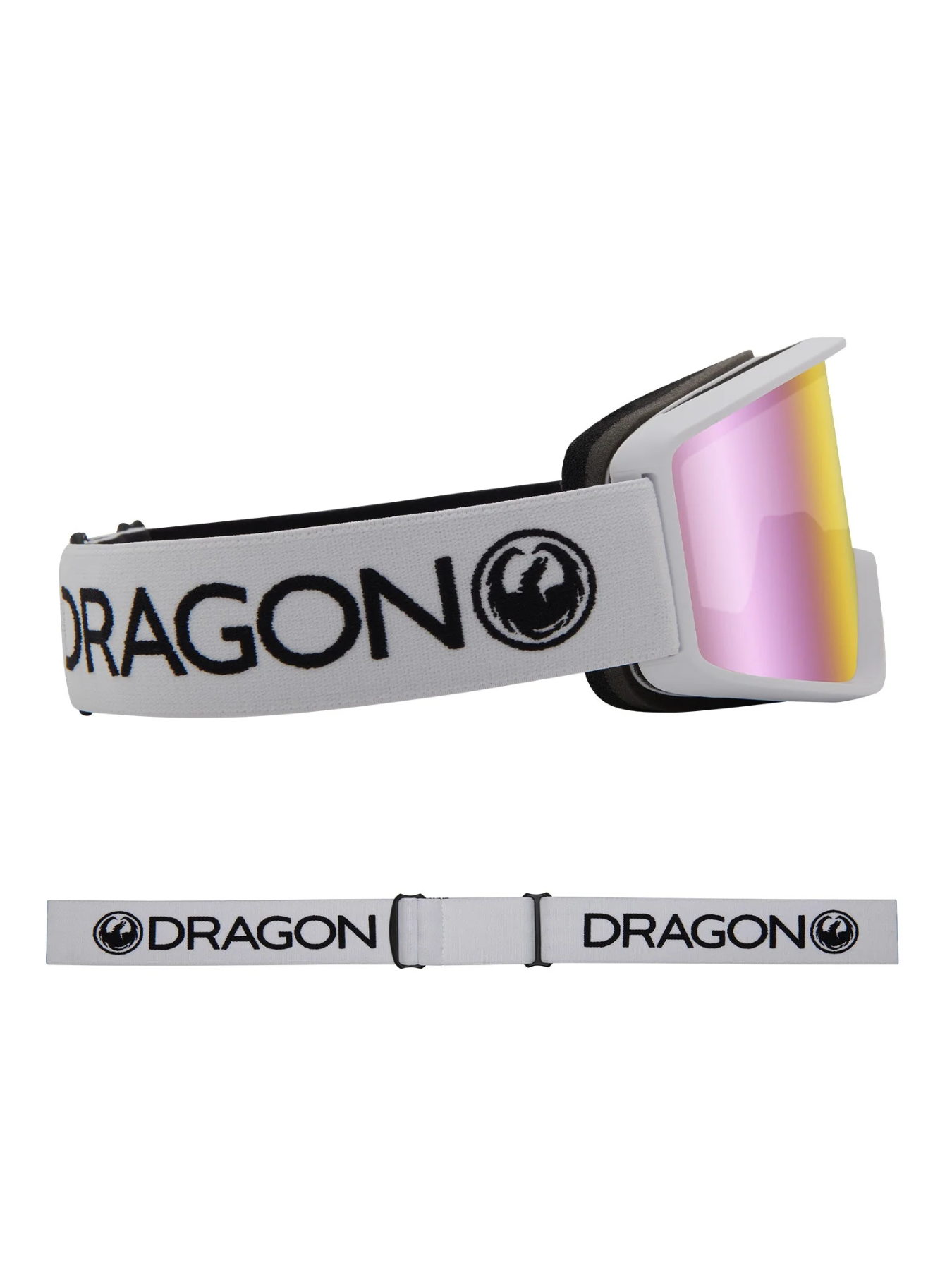 Óculos de neve Dragon DXT OTG - lente ionizada rosa Lumalens branca