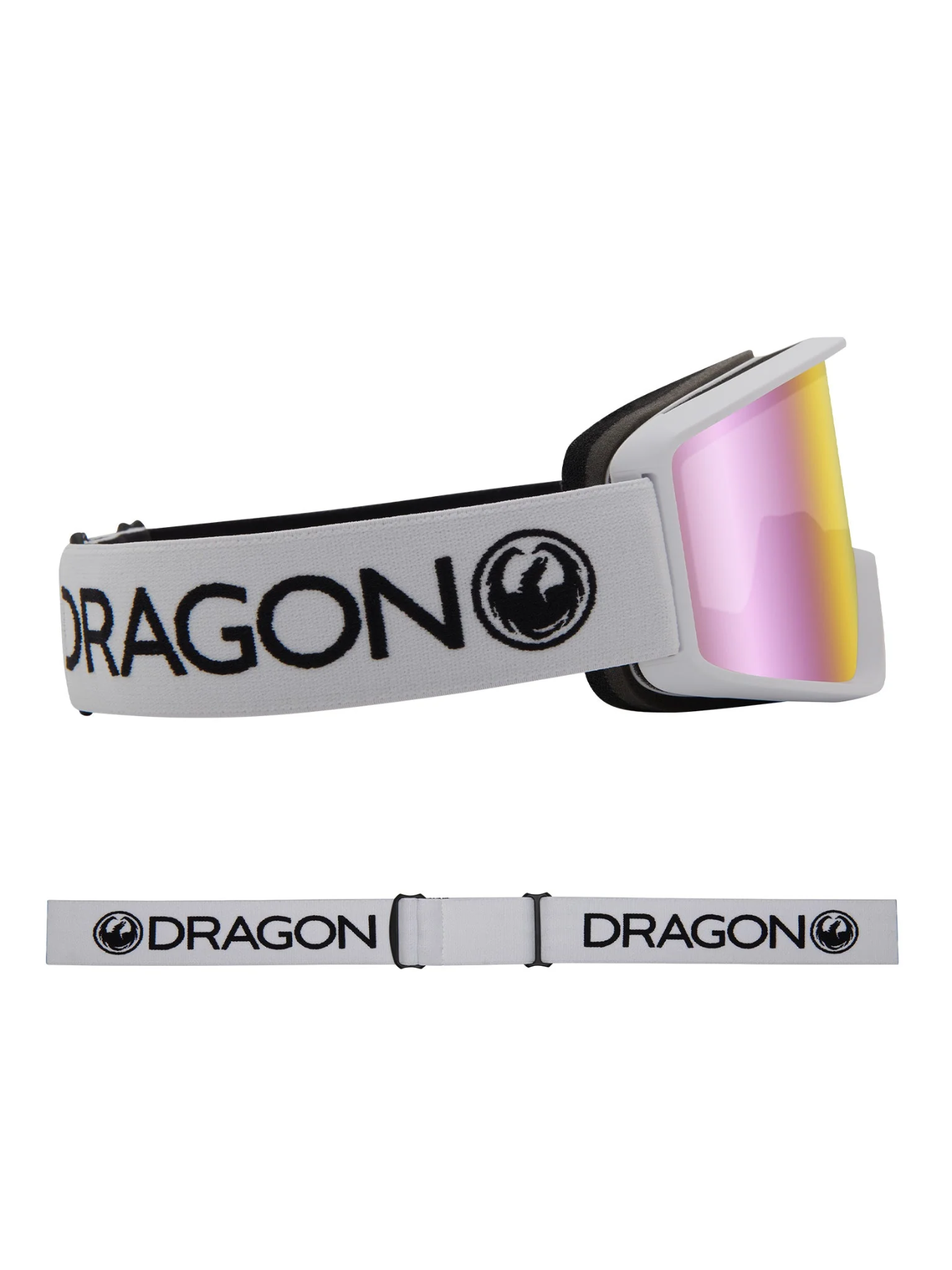 Gafas de ventisca Dragon DXT OTG - White Lumalens Pink Ionized Lens