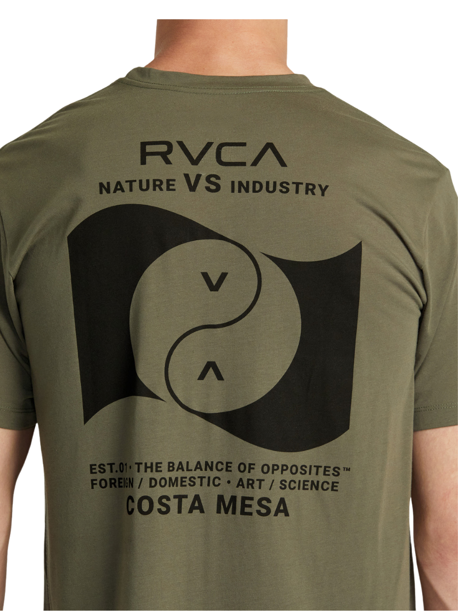 Camiseta RVCA Balance Banner - Verde Oliva