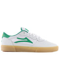 Tênis Lakai Cambridge - Couro Branco / Verde