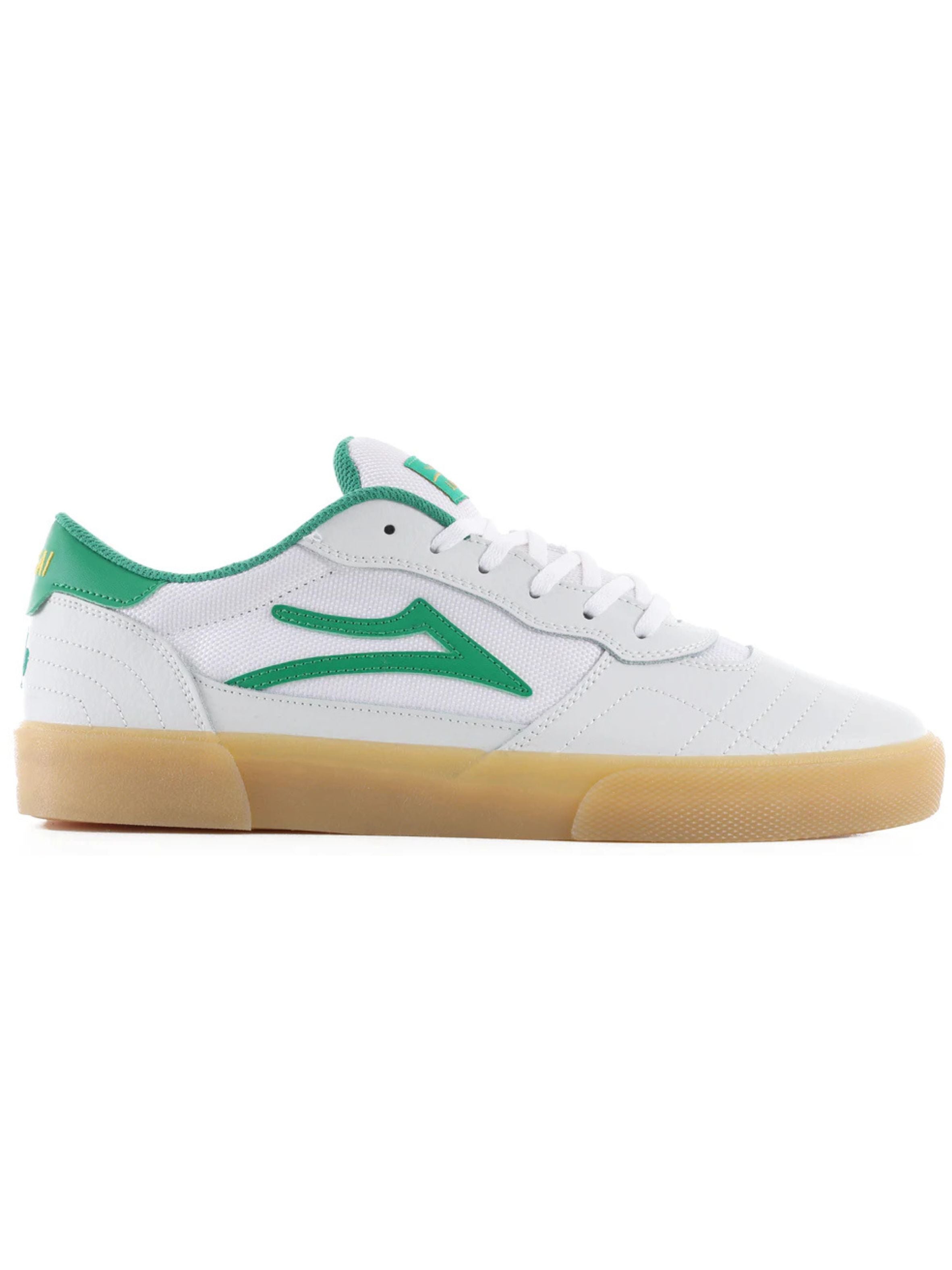 Baskets Lakai Cambridge - Cuir Blanc / Vert