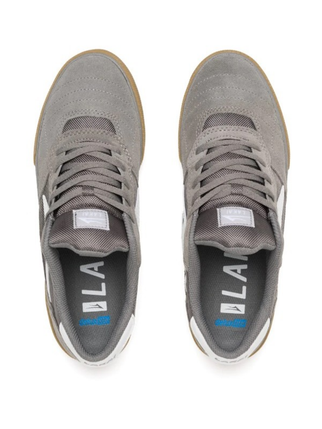 Lakai Cambridge Light Grey/Gum Suede Skate Shoes