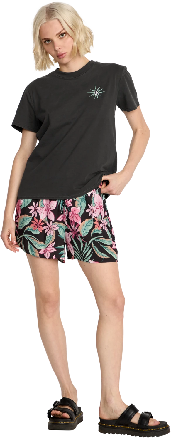 Volcom Lock It Up camiseta manga corta mujer detail 4 | Vintage Black