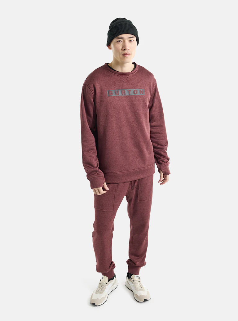 Burton Oak Pullover Crewneck Almandine Heather Sweatshirt