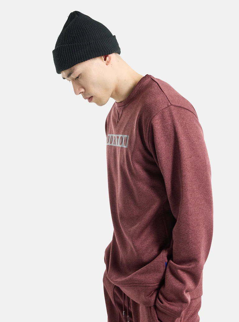 Felpa Burton Oak Pullover girocollo Almandine Heather