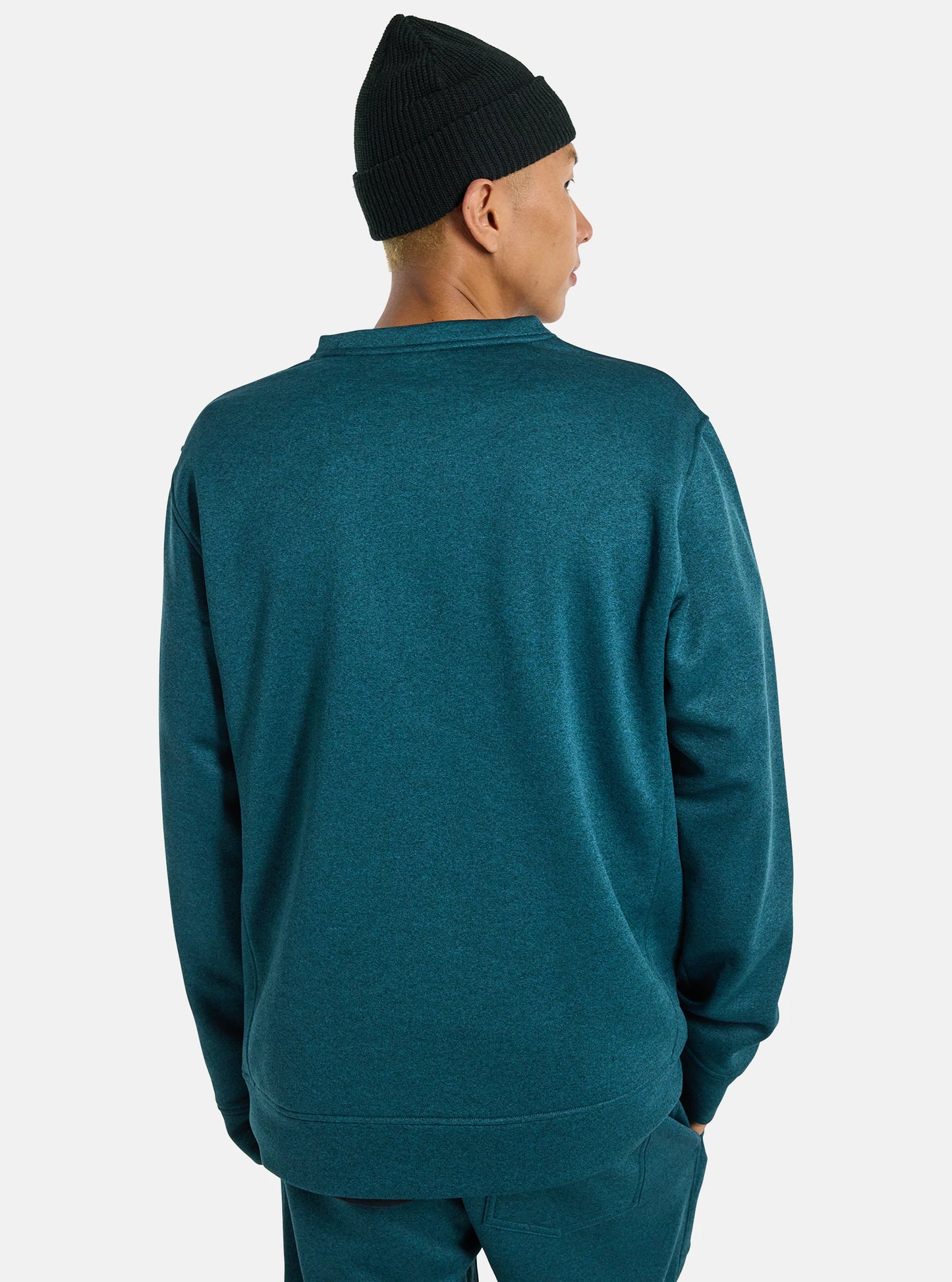 Burton Oak Crew Technical Sweatshirt - Deep Emerald Heather