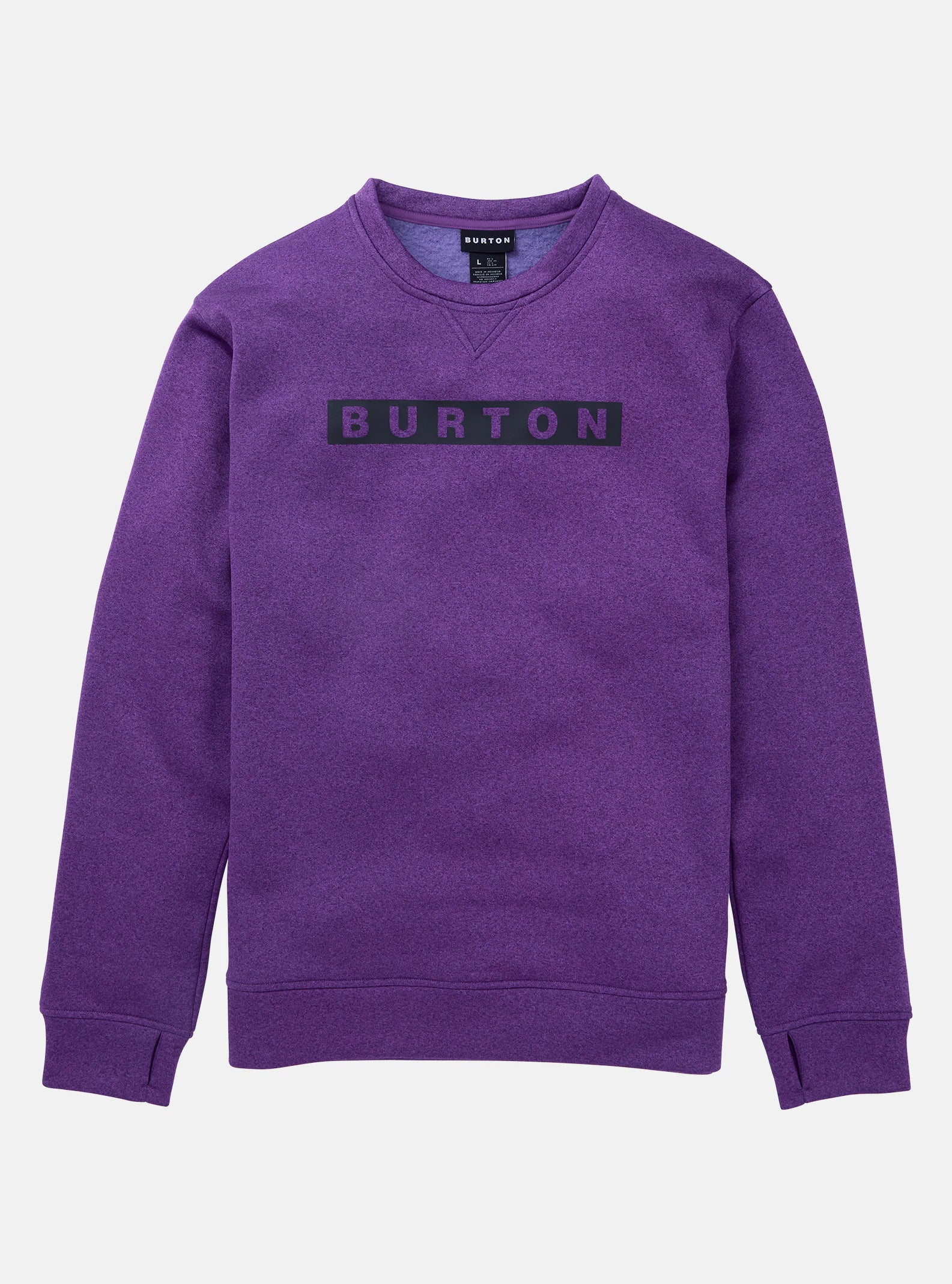 Sweat Technique Burton Oak Crew - Imperial Purple Heather | Nouveaux produits | Produits les plus récents | produits les plus vendus | Produits les plus vendus | surfdevils.com