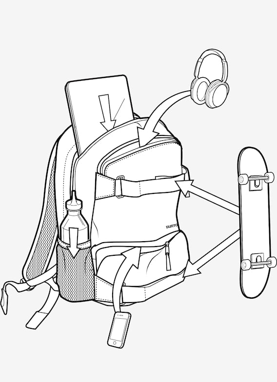 Burton Treble Yell 21L Backpack Sulfur