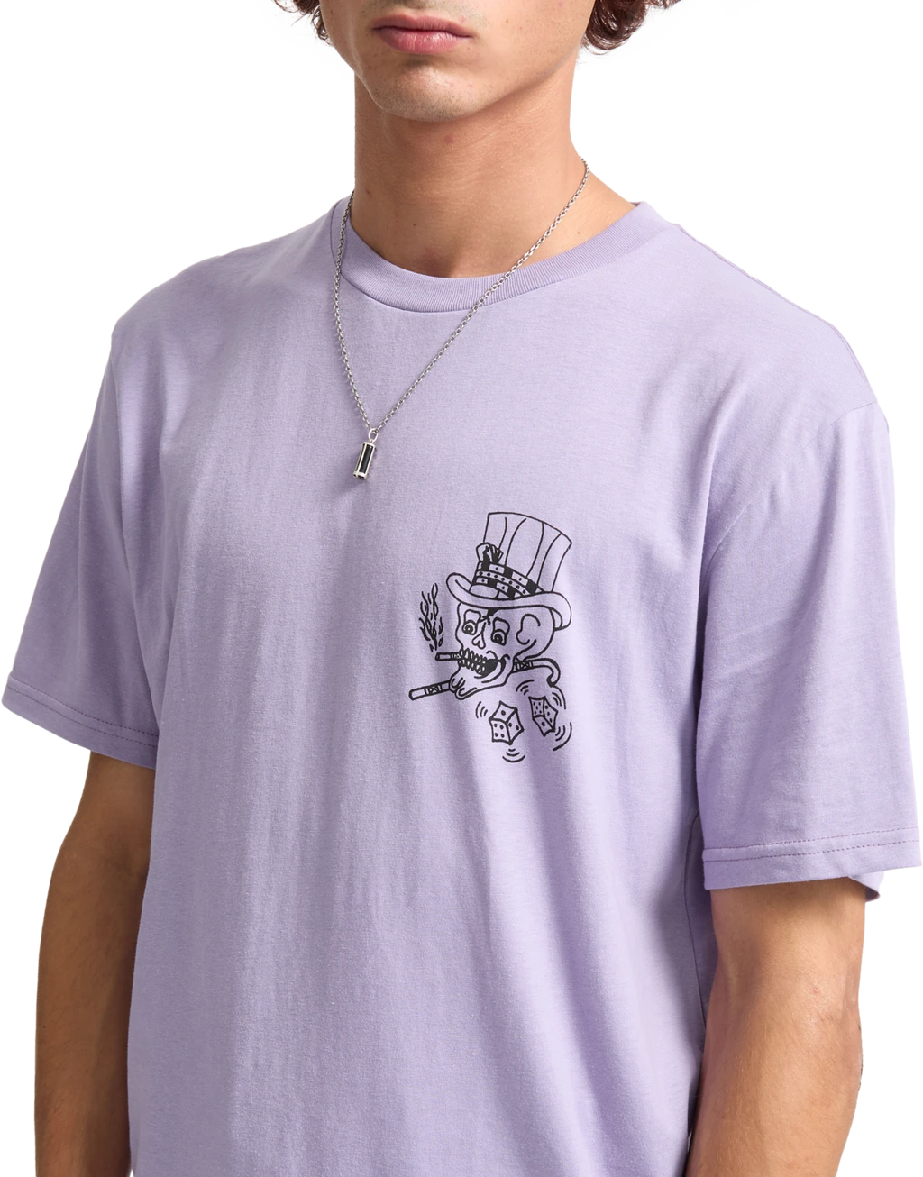 Volcom Harry camiseta manga corta hombre detail 4 | Purple Ash