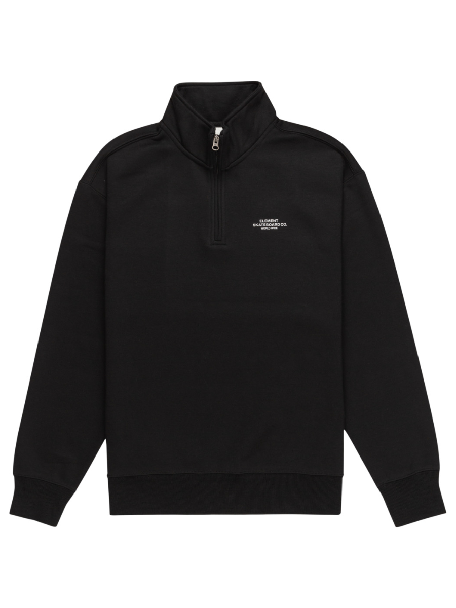 Element Cornell Skate Co Sweatshirt mit Reißverschluss – Flint Black