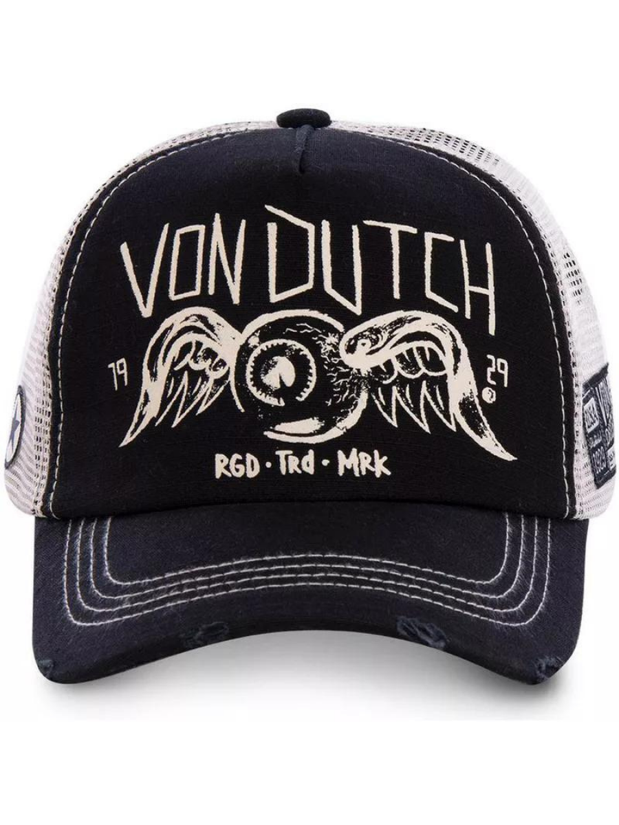 Von Dutch Mesh Trucker Cap - Crew 4 Black