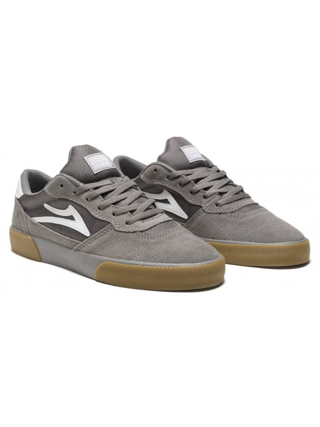 Lakai Cambridge Light Grey/Gum Suede Skate Shoes