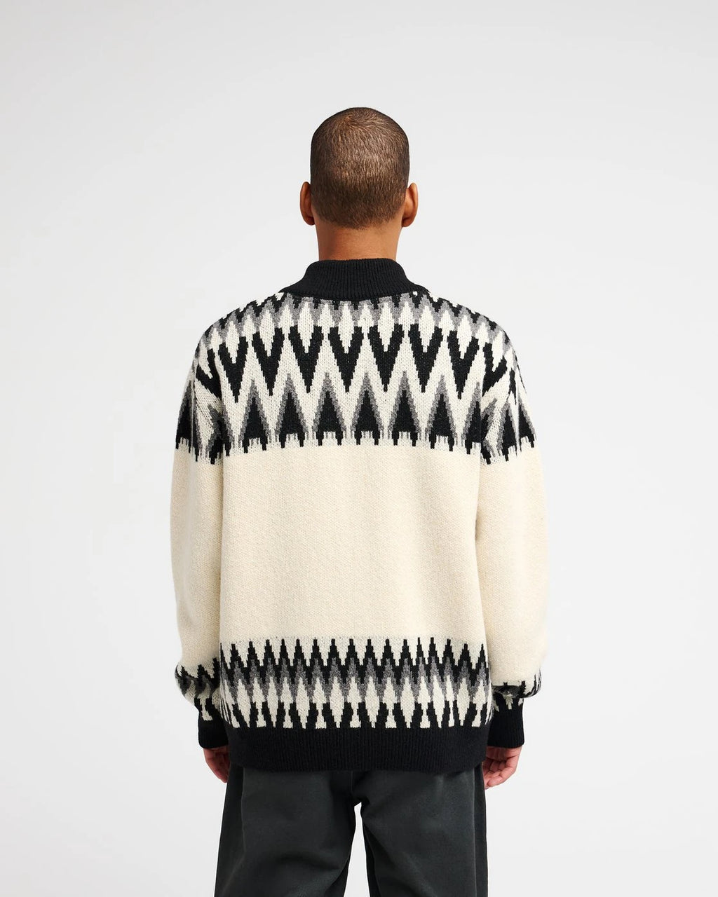 Rvca Derwent Jersey con cremallera jersey hombre detail 1 | Blanco