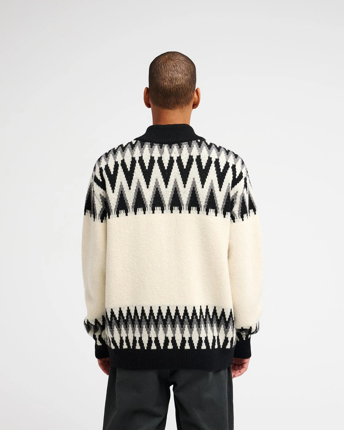 Rvca Derwent Jersey con cremallera jersey hombre detail 1 | Blanco