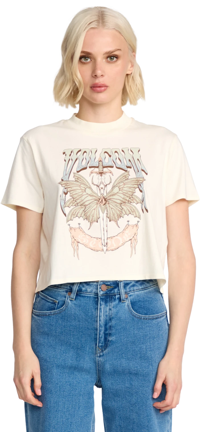 Volcom Dial Crop camiseta manga corta mujer | Bone