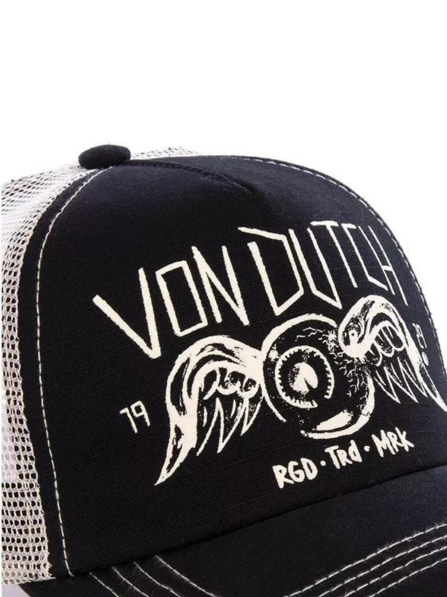 Von Dutch Mesh Trucker Cap - Crew 4 Black