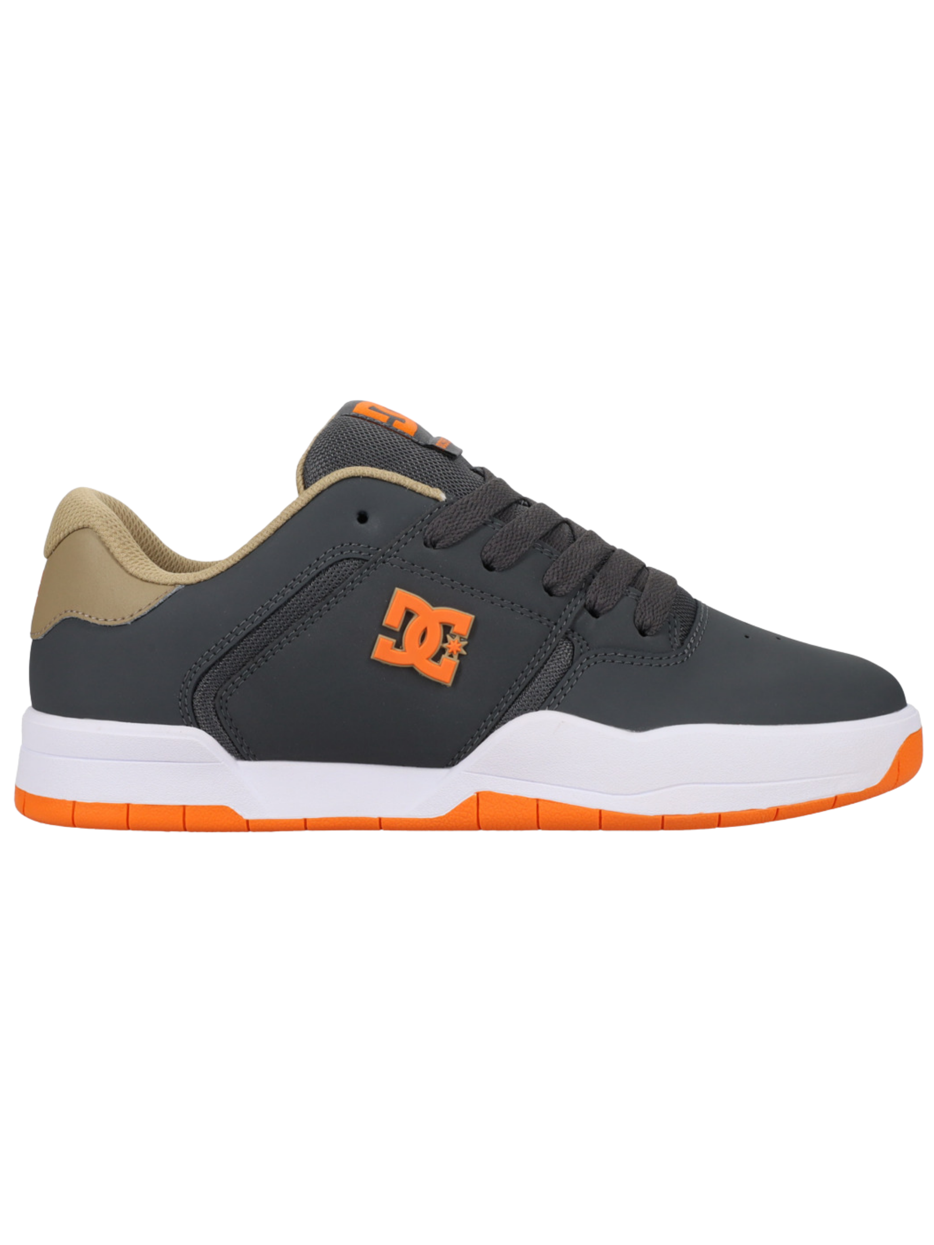 DC Shoes Central Skate Shoes - Grey / Tan / Orange