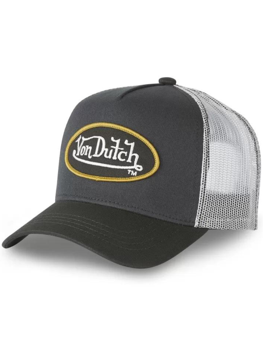 Von Dutch - Cappello Trucker Dom Nero Arancione Von Dutch - Cappello Trucker Dom Nero Arancione