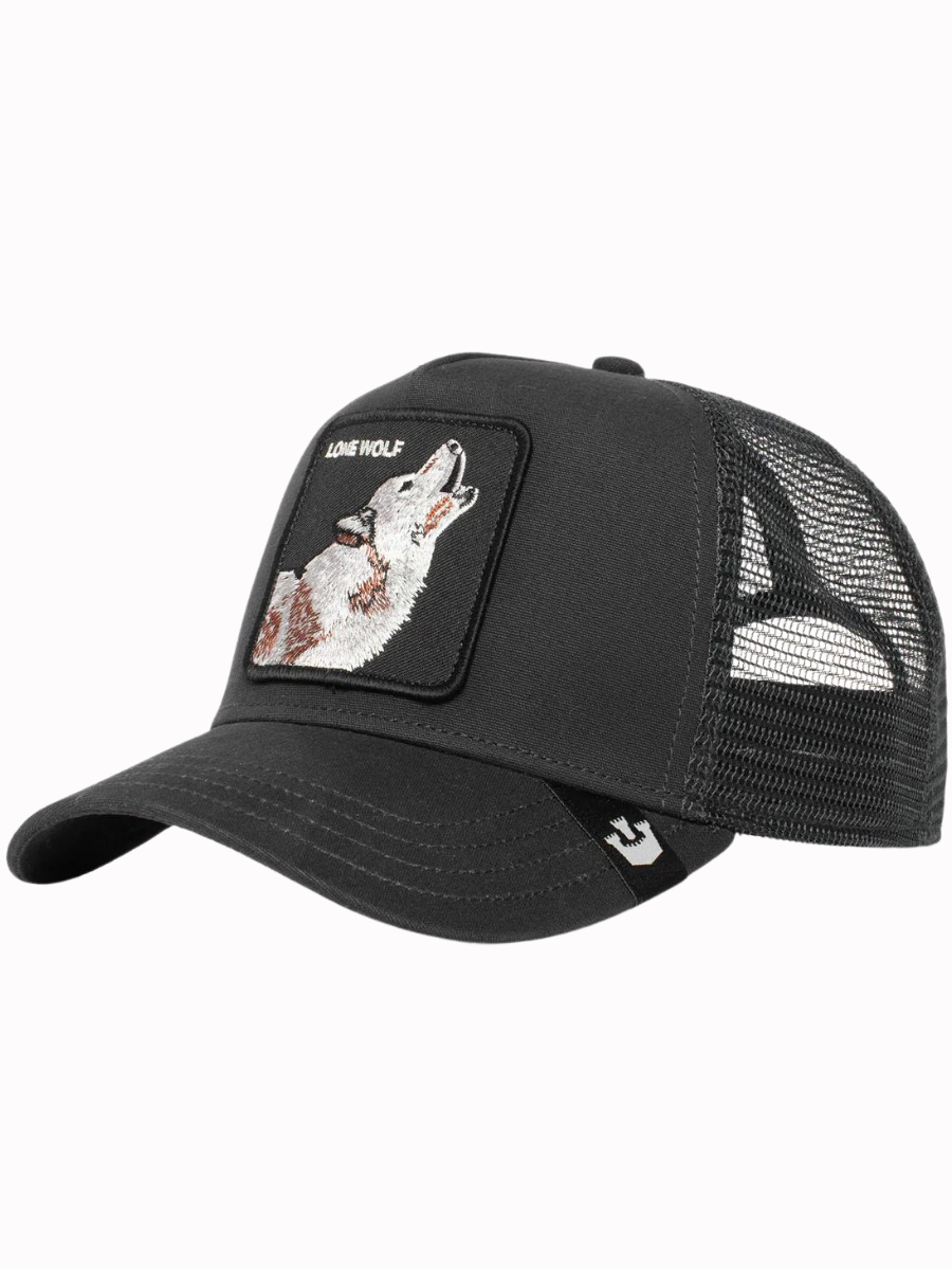 Goorin Bros Boné Trucker The Lone Wolf - Preto | Novos produtos | Produtos mais recentes | Produtos mais vendidos | Produtos mais vendidos | surfdevils.com