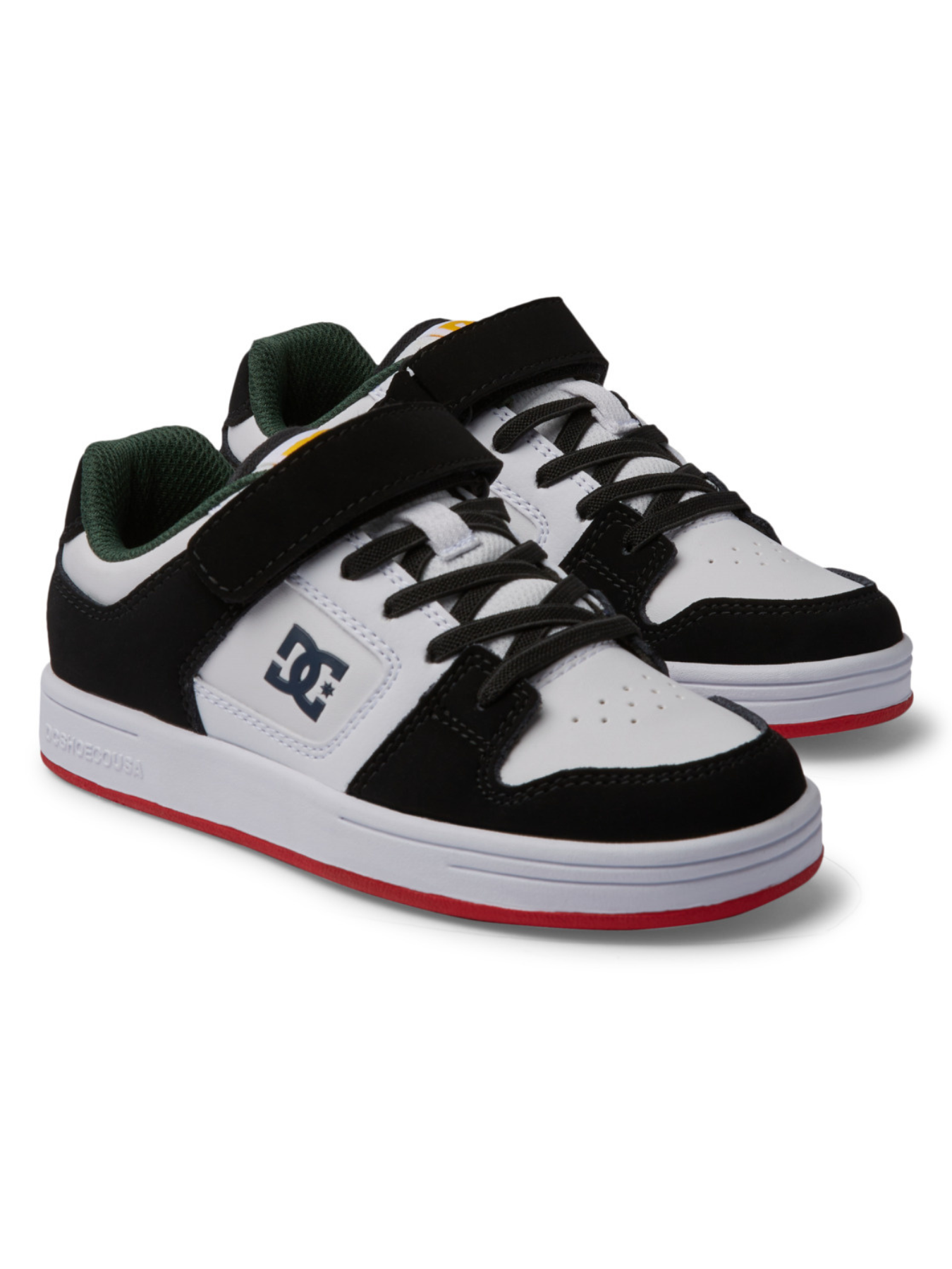 Tênis infantil DC Shoes Manteca 4 V - Branco/Preto/Vermelho