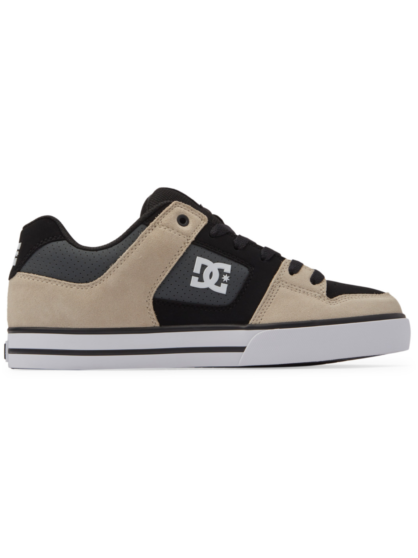 DC Shoes Tênis Pure - Preto/Cinza/Marrom