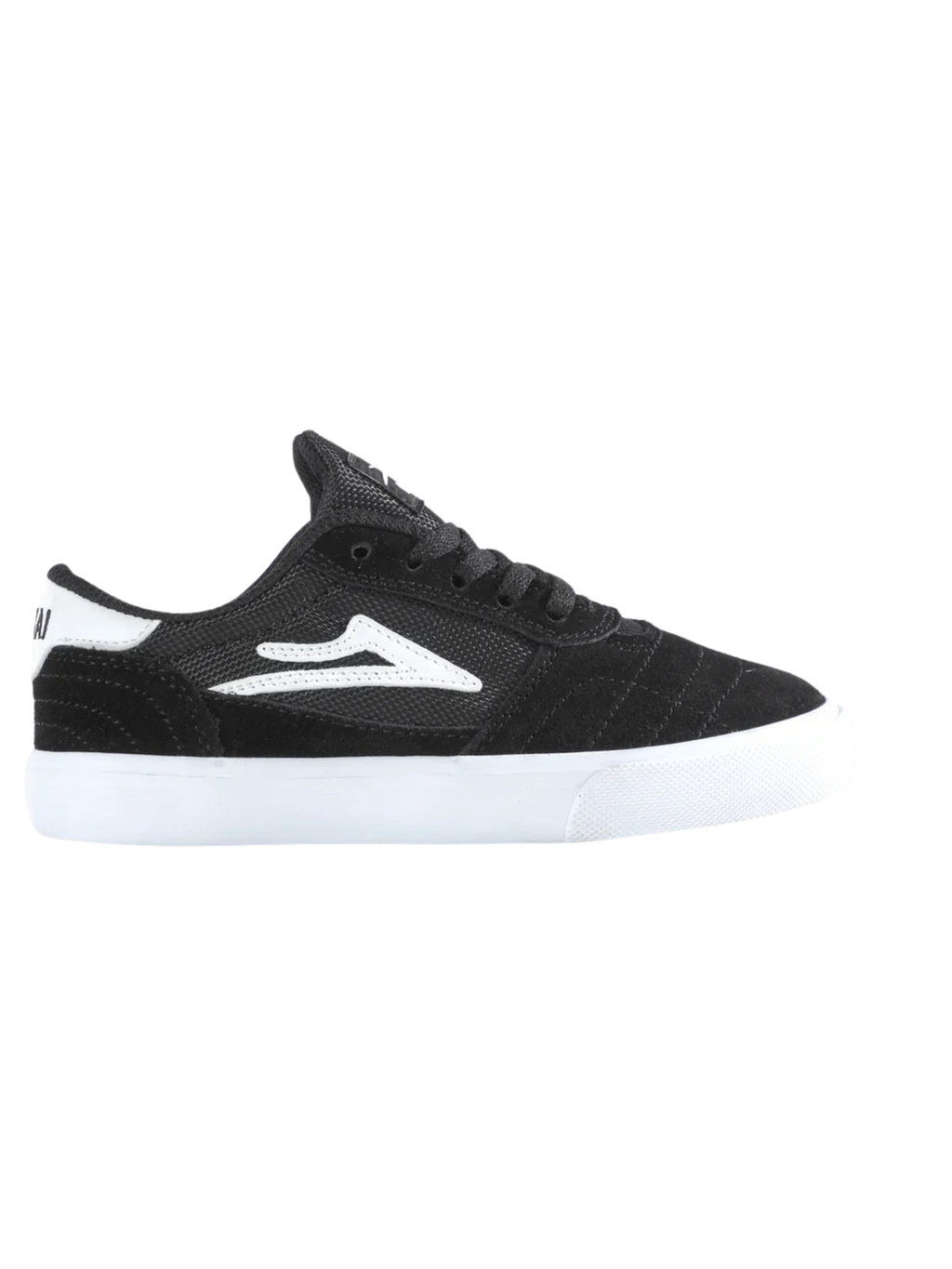 Zapatilla Lakai Cambridge Kids Black/White Suede