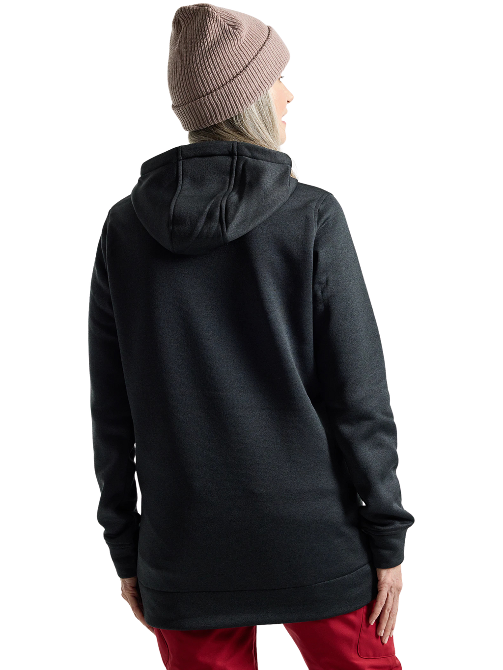 Sudadera larga Burton Oak Long Pullover Hoodie para mujer | True Black Heather