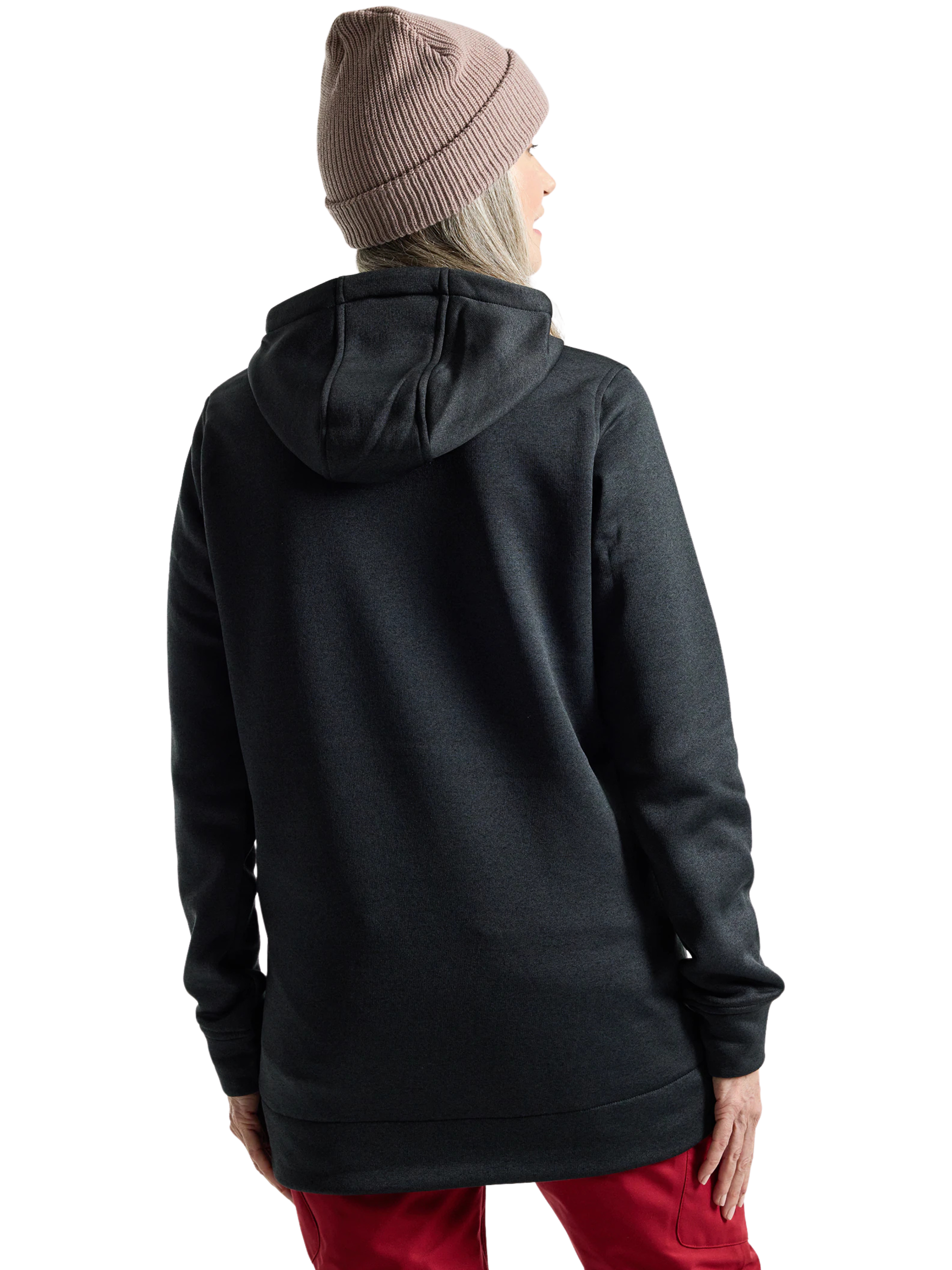 Sudadera larga Burton Oak Long Pullover Hoodie para mujer | True Black Heather