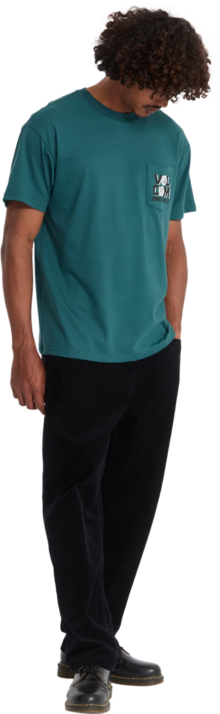 Volcom PARTED OUT POCKET SST camiseta manga corta hombre detail 4 | RIFLE GREEN