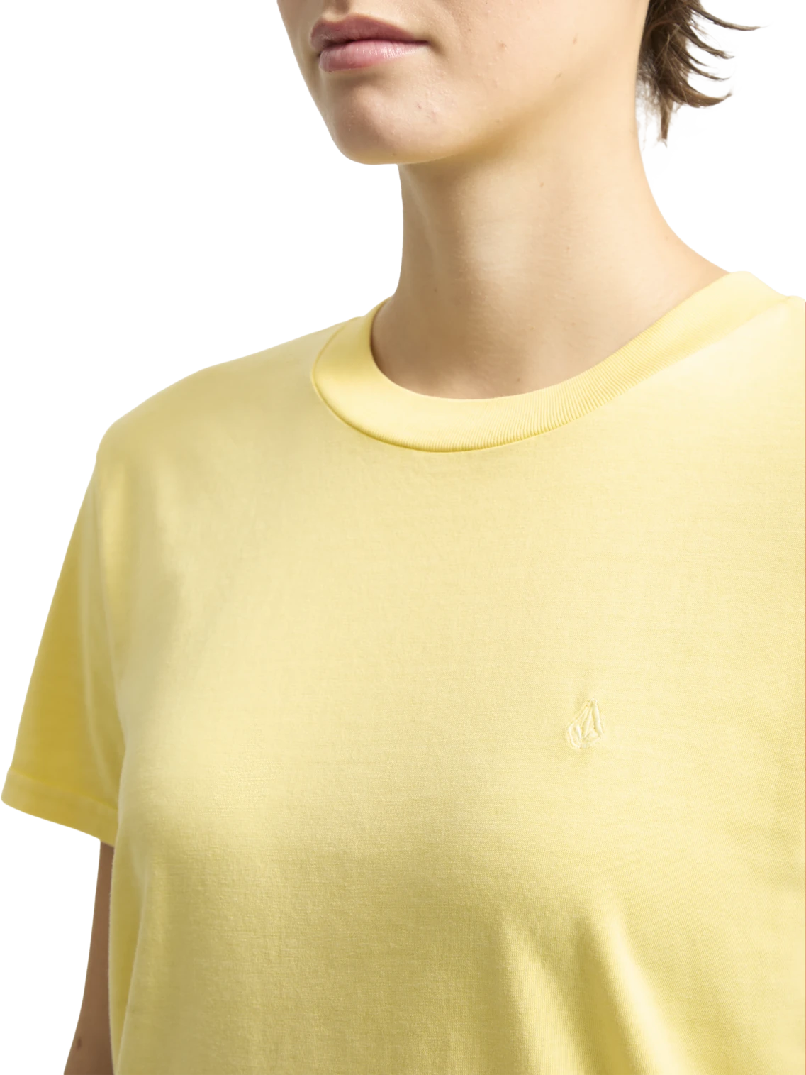 Volcom Solid Stone Emb camiseta manga corta mujer detail 2 | Dawn Yellow