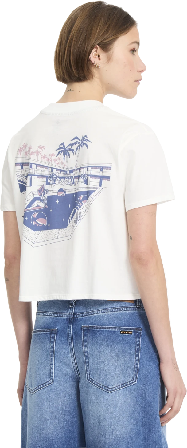 Volcom POCKET DIAL TEE camiseta manga corta mujer detail 1 | VINTAGE WHITE