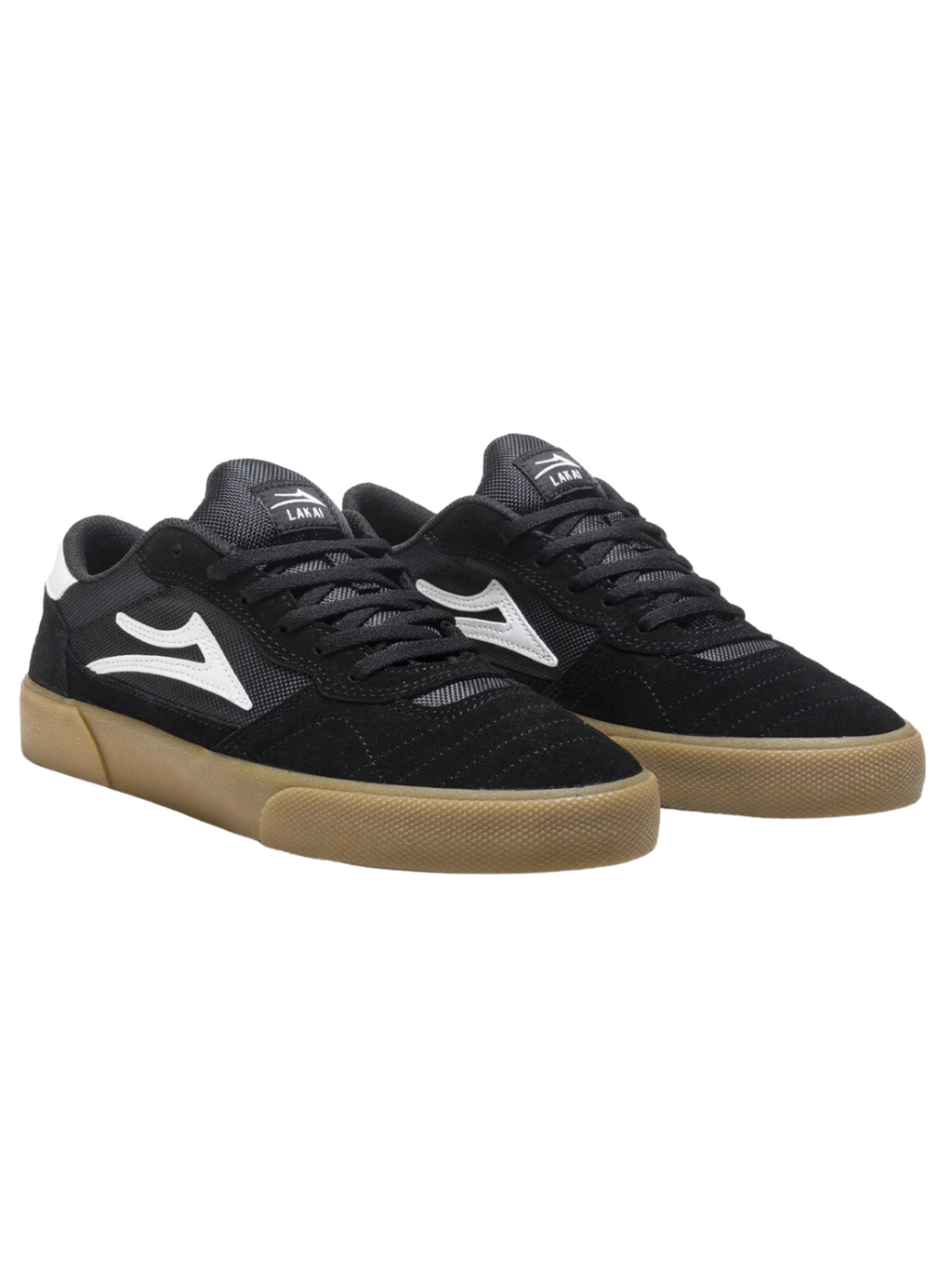 Chaussures de skate Lakai Cambridge en daim noir/gomme