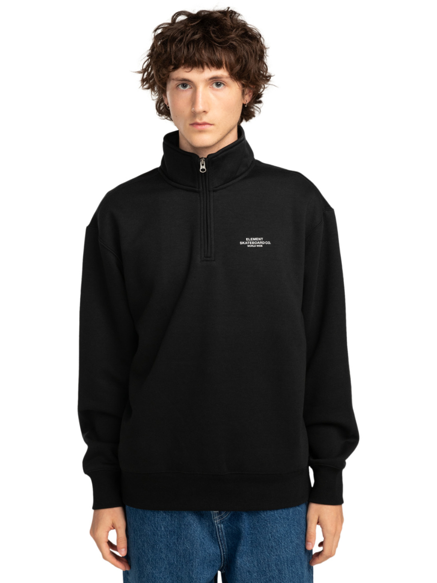 Element Cornell Skate Co Sweatshirt mit Reißverschluss – Flint Black