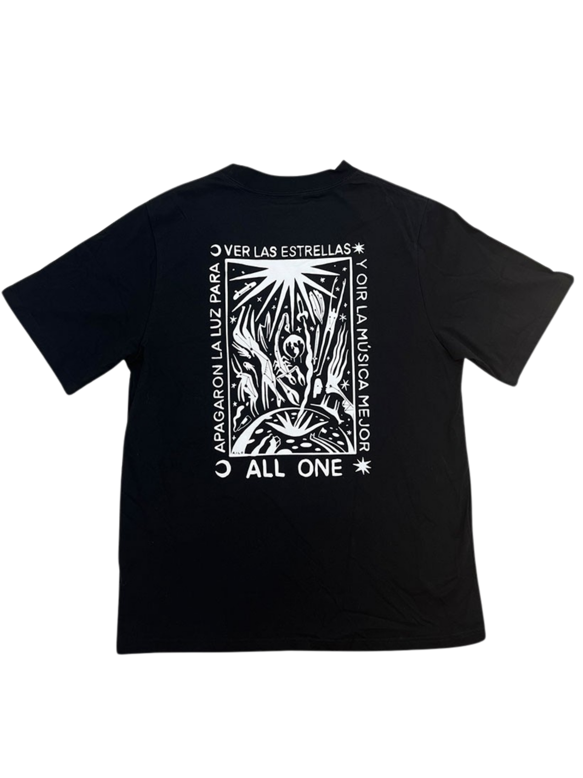 Camiseta All One Ver las estrella - Black | Best selling products | Collection_Zalando | Men's short sleeve t-shirts | Men's T-shirts | Stock Steals | surfdevils.com