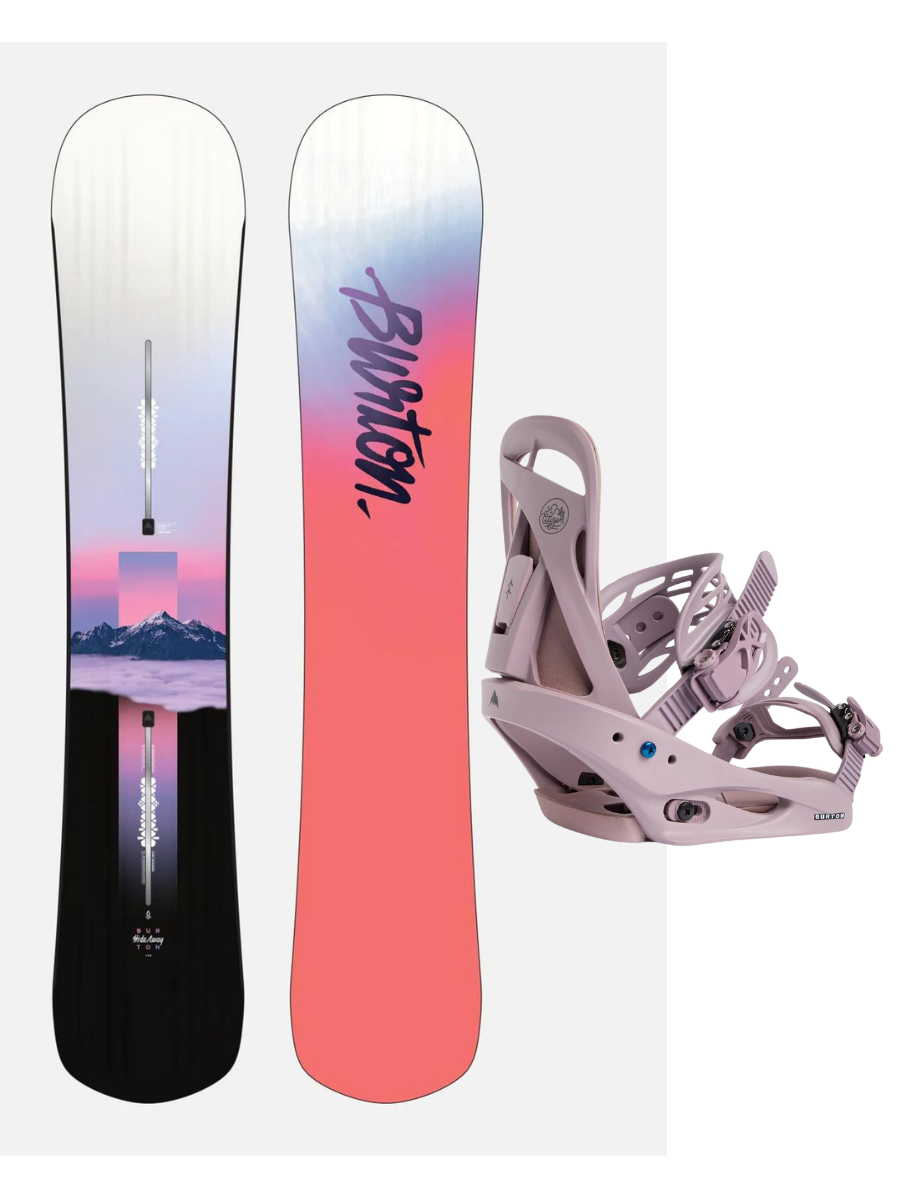 Girl snowboard pack: Burton Burton Hideaway 148 board + Burton Citizen M binding (36.5-40)