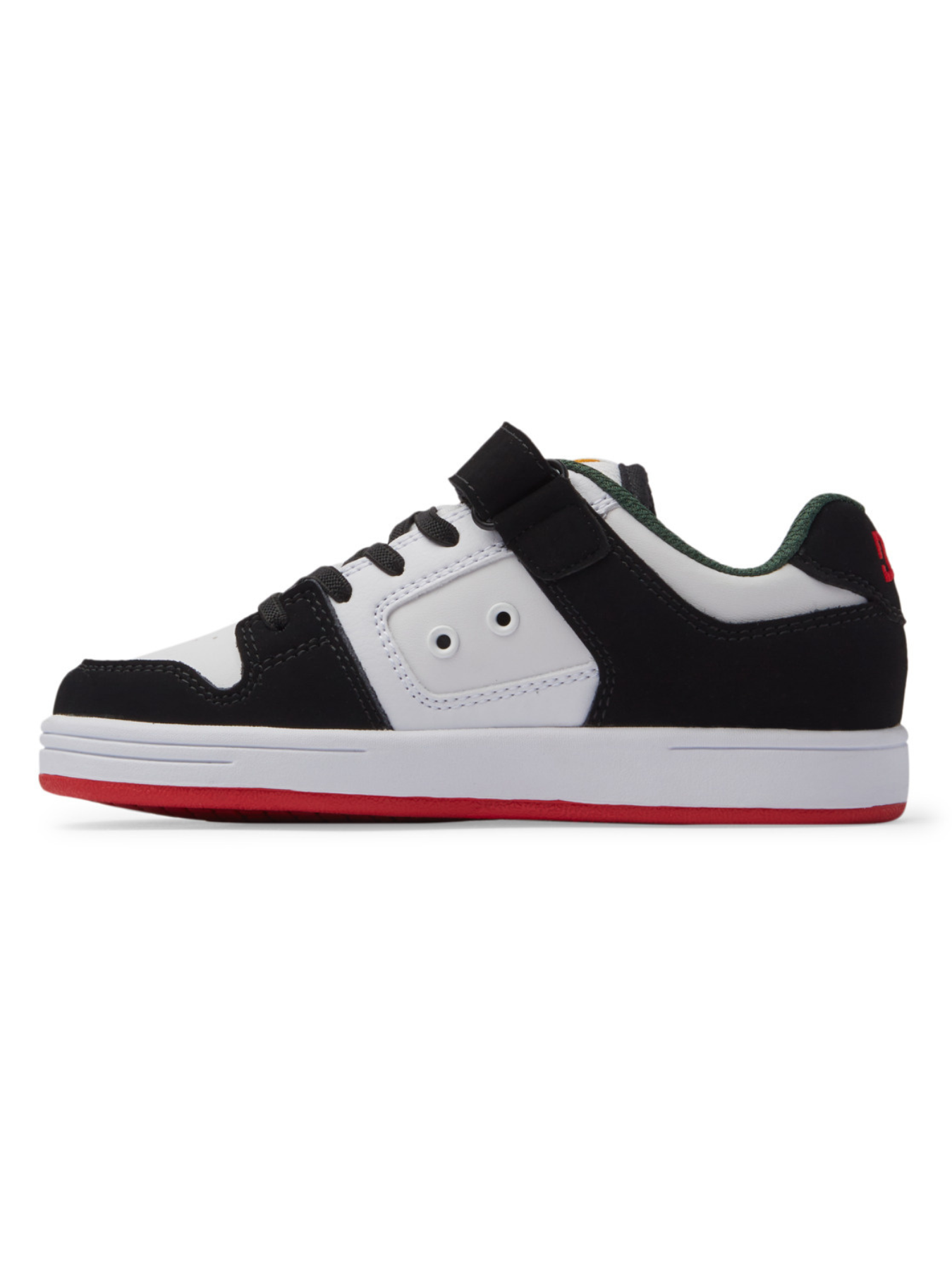 Tênis infantil DC Shoes Manteca 4 V - Branco/Preto/Vermelho