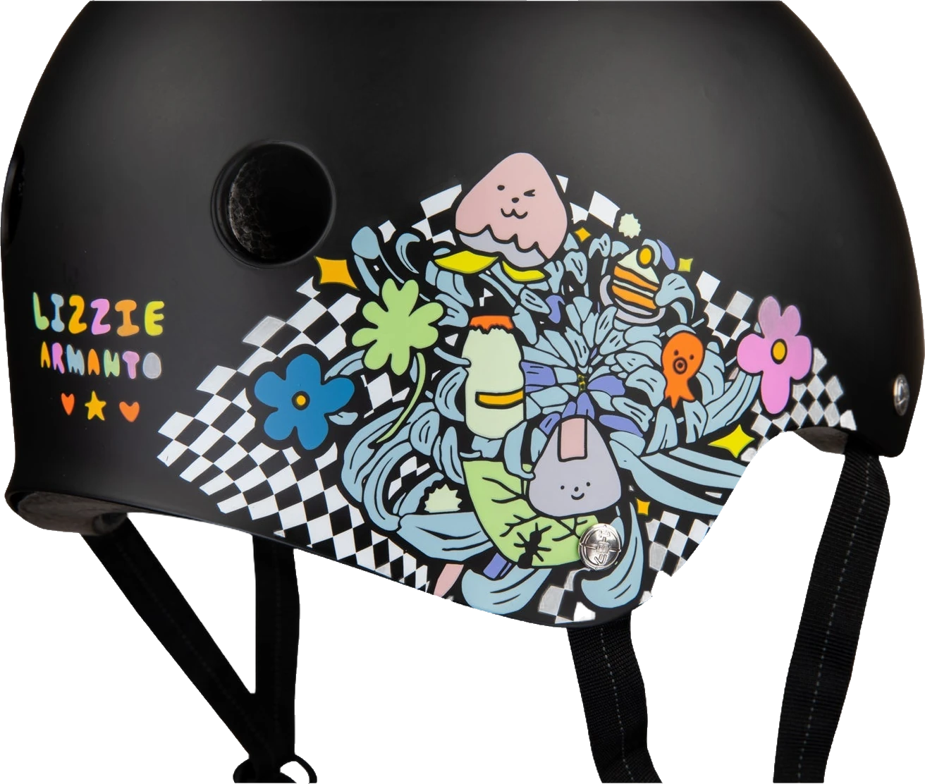 187 Killer Pads 187 Killer Pads Certified Helmet Lizzie Black/Floral cascos detail 2 | Black/Floral