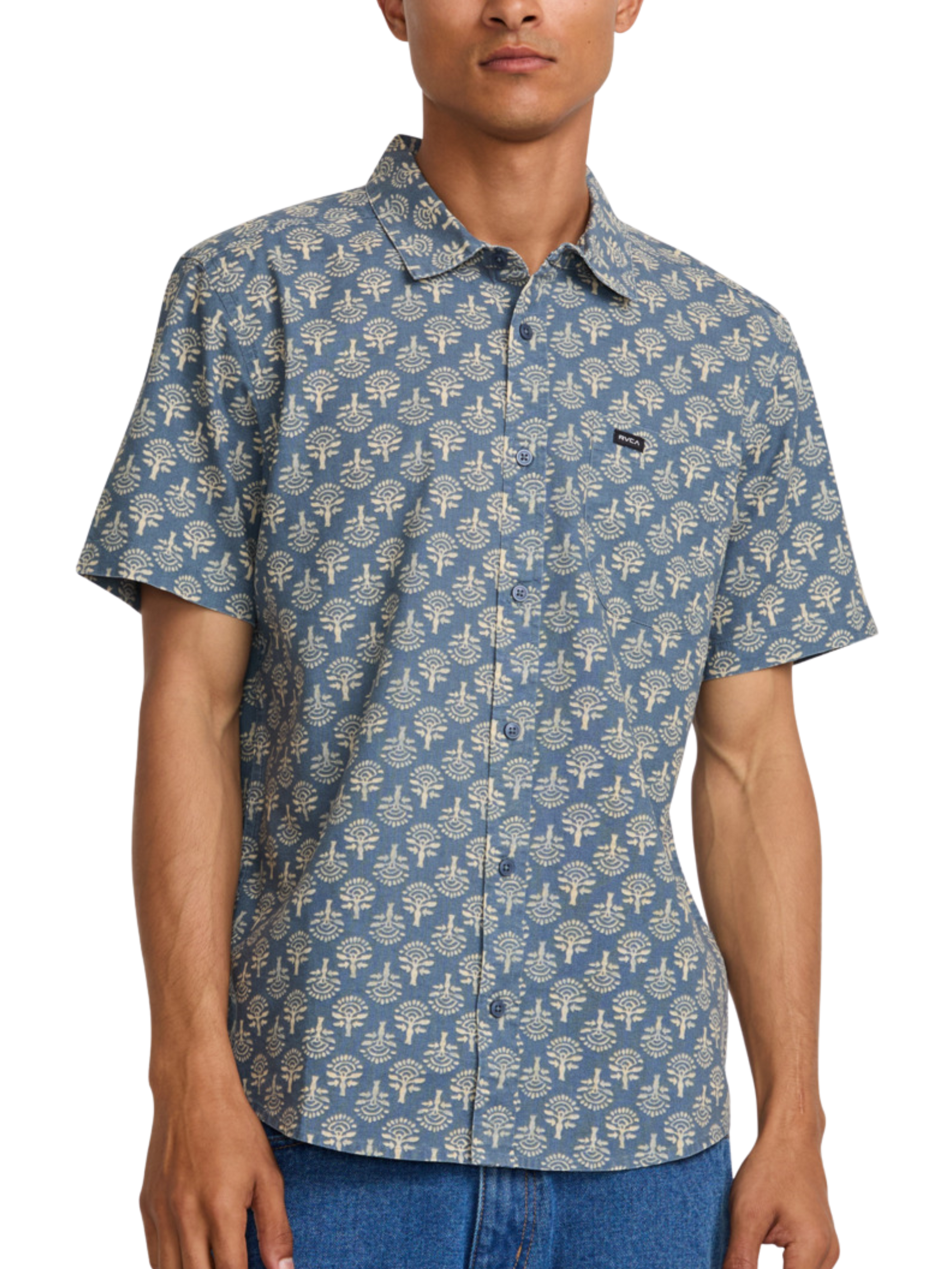 RVCA Vacationist Hemd Indigo