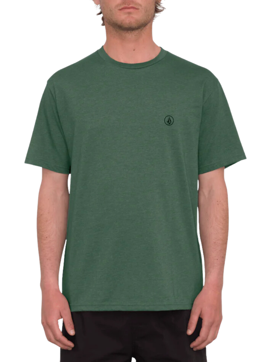 Camiseta Volcom Circle Blanks Heather - Fir Green | Camisetas de hombre | Camisetas manga corta de hombre | Volcom Shop | surfdevils.com