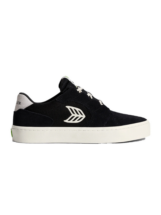 Sneakers | Cariuma T20 Pro Shoes - Black Suede Mesh Ivory