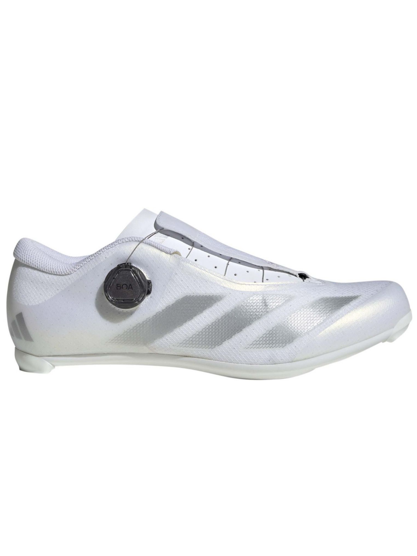 Zapatillas Ciclismo Carretera Adidas Tempo 3 Stripes BOA | Cloud White / Silver Metallic / Core Black