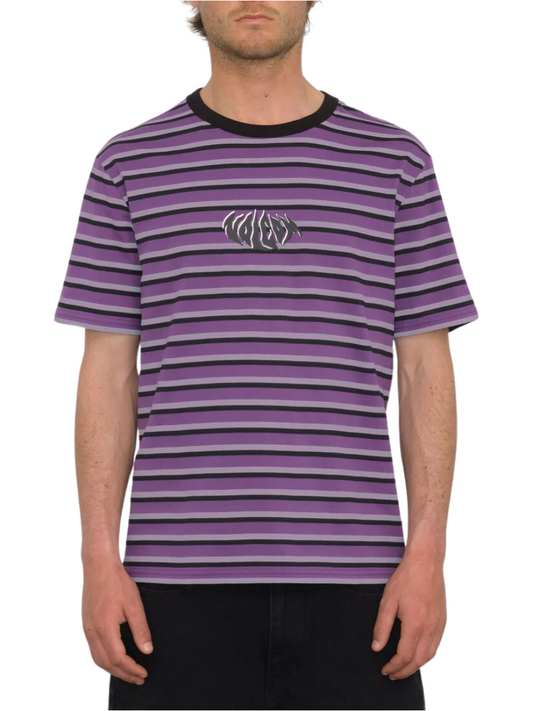 Prodotti più venduti | T-shirt Volcom Rayeah Stripes - Viola intenso