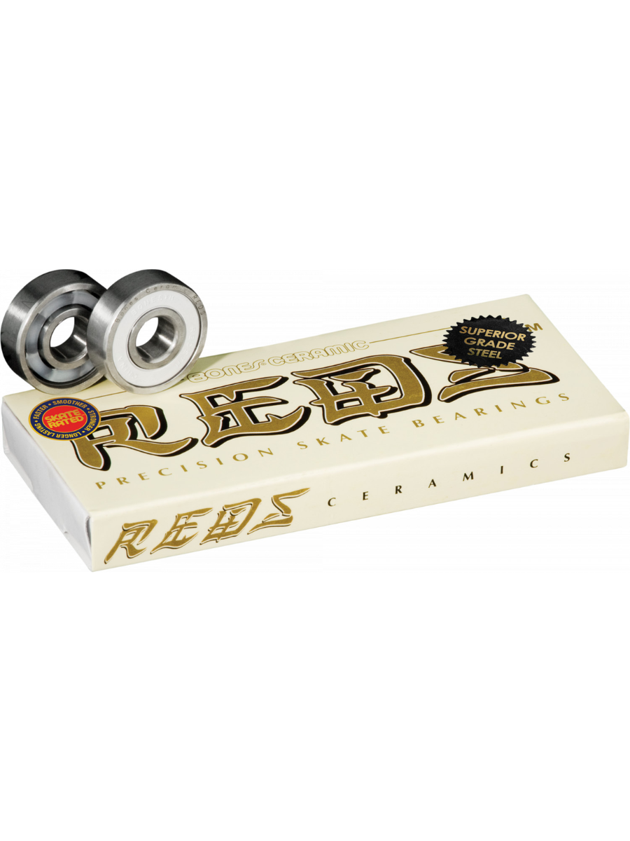 Rodamientos de skate Bones Ceramic Reds (Pack 8 Unidades)