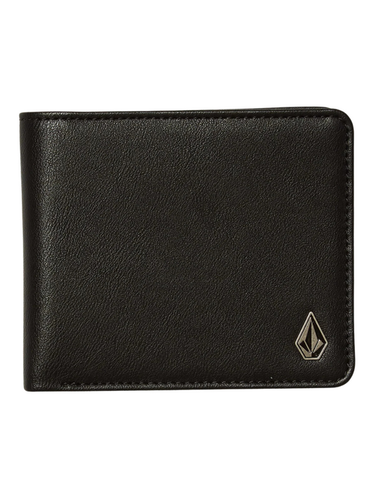 Wallets | Volcom Slim Stone Large Wallet - Black