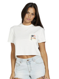 Camiseta Chica Volcom Pocket Dial - Star White