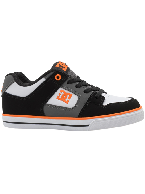 Zapatillas niño DC Shoes Pure Elastic - Black/White/Grey/Orange