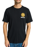 Camiseta Rvca Skateboards Sun Phase - Black